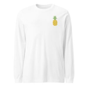 Unisex Long Sleeve white Tee